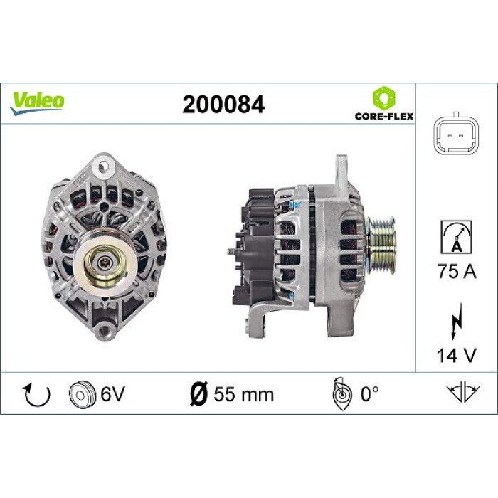 Valeo 200084 Generator CORE-FLEX Valeo 200084 Generator CORE-FLEX