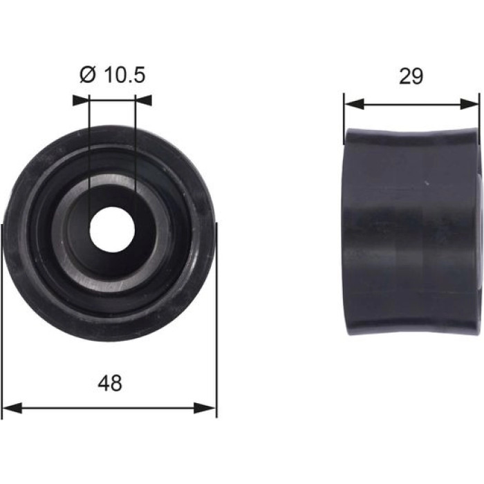 Gates T42033 Umlenkrolle/Führungsrolle, Zahnriemen PowerGrip™ Gates T42033 Umlenkrolle/Führungsrolle, Zahnriemen PowerGrip™