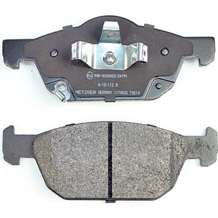 Metzger 1170832 Bremsbelagsatz, Scheibenbremse