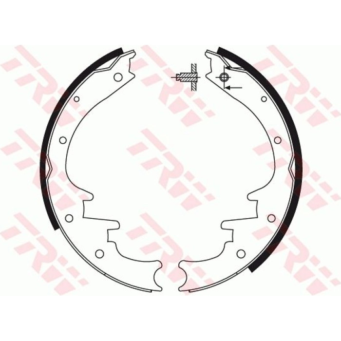 TRW GS8495 Bremsbackensatz