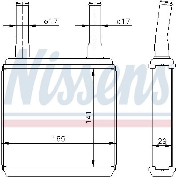 Nissens 77605 Wärmetauscher, Innenraumheizung