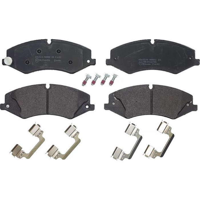Brembo P 44 022 Bremsbelagsatz, Scheibenbremse PRIME LINE