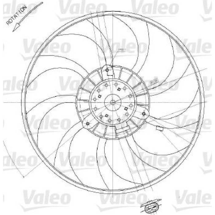 Valeo 698412 Lüfter, Motorkühlung