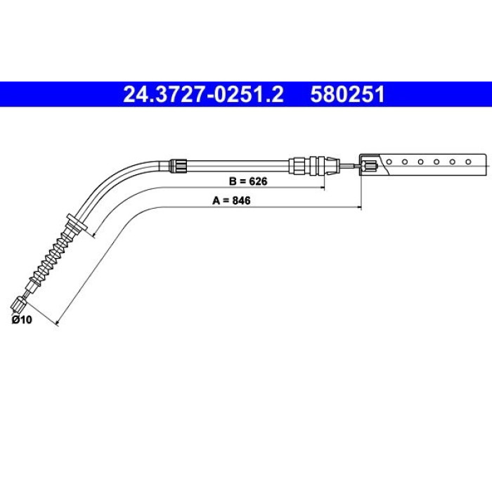 ATE 24.3727-0251.2 Seilzug, Feststellbremse