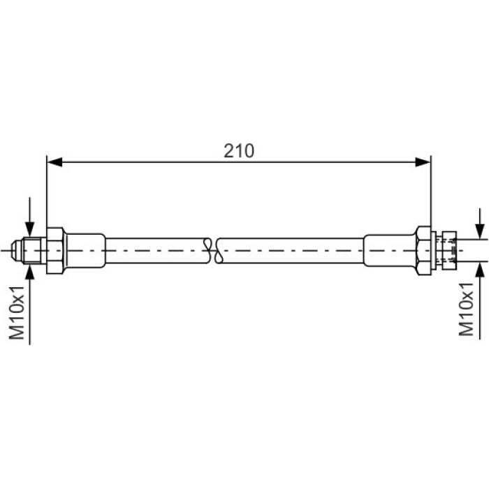 BOSCH 1 987 476 327 Bremsschlauch