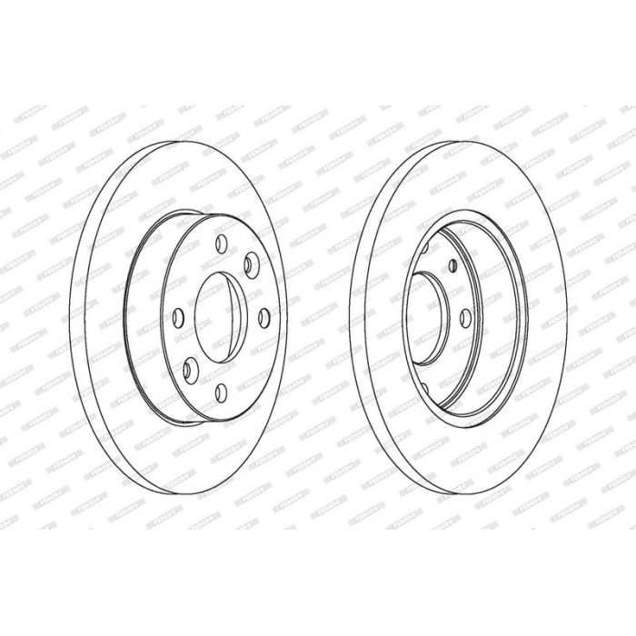 Ferodo DDF055C Bremsscheibe PREMIER Coat+ disc Ferodo DDF055C Bremsscheibe PREMIER Coat+ disc