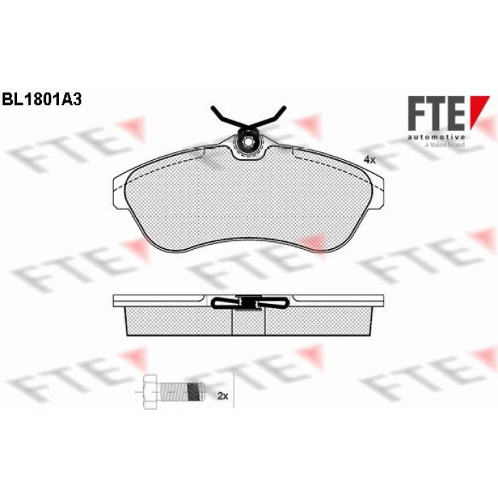 FTE 9010374 Bremsbelagsatz, Scheibenbremse FTE 9010374 Bremsbelagsatz, Scheibenbremse