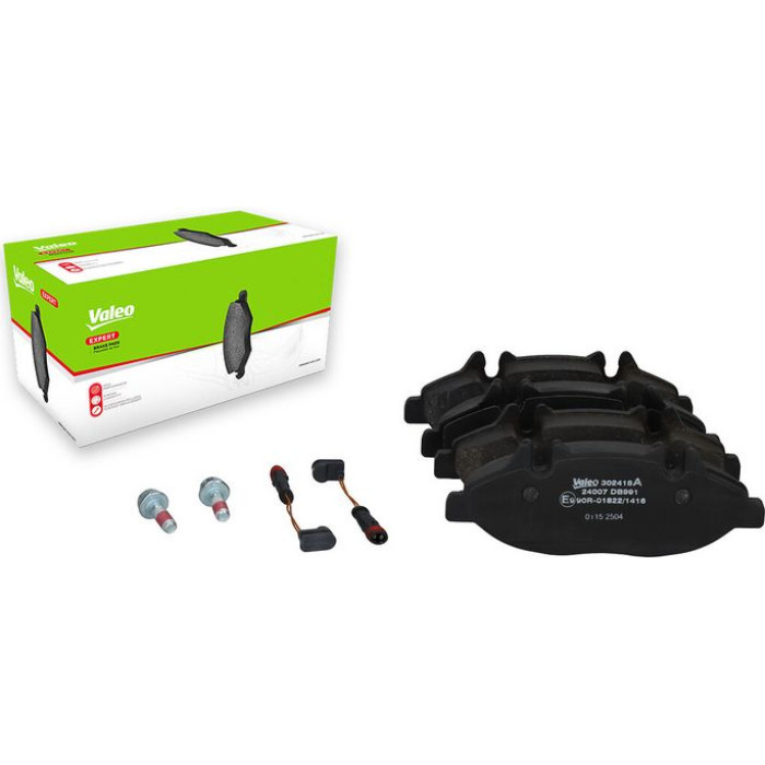 Valeo 302418A Bremsbelagsatz, Scheibenbremse EXPERT Valeo 302418A Bremsbelagsatz, Scheibenbremse EXPERT