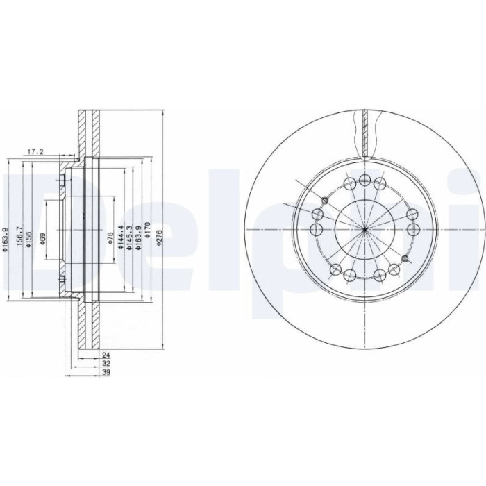 Bremsscheibe BG2765 Bremsscheibe BG2765