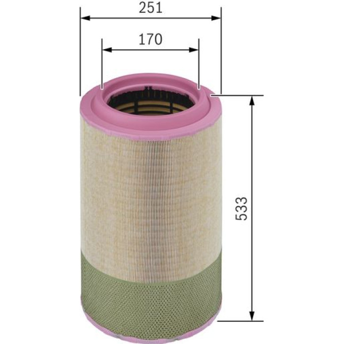 BOSCH F 026 400 327 Luftfilter BOSCH F 026 400 327 Luftfilter