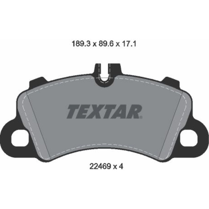 Textar 2246901 Bremsbelagsatz, Scheibenbremse Textar 2246901 Bremsbelagsatz, Scheibenbremse