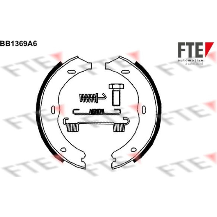 FTE 9100115 Bremsbackensatz, Feststellbremse FTE 9100115 Bremsbackensatz, Feststellbremse