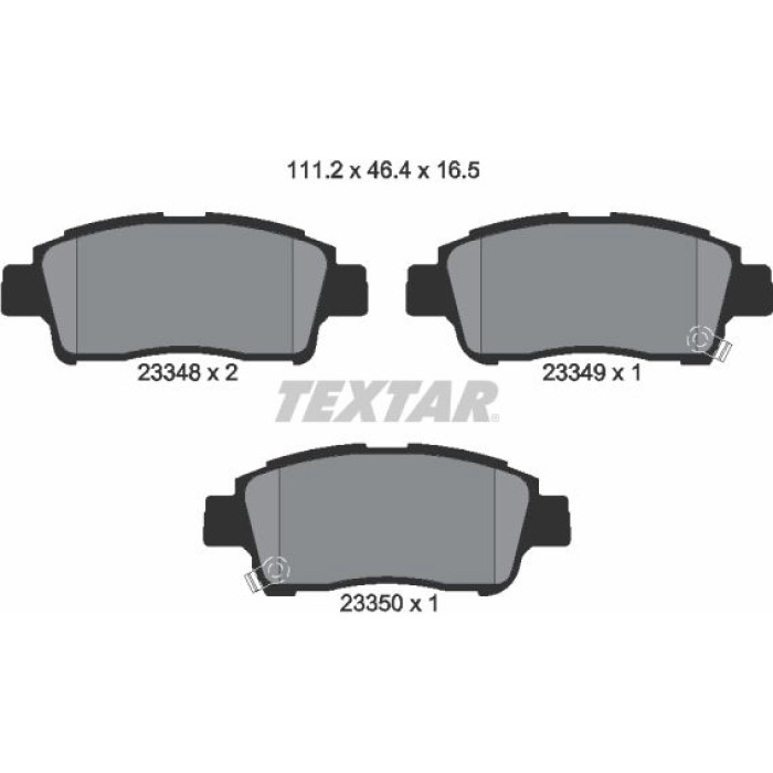 Textar 2334803 Bremsbelagsatz, Scheibenbremse Textar 2334803 Bremsbelagsatz, Scheibenbremse