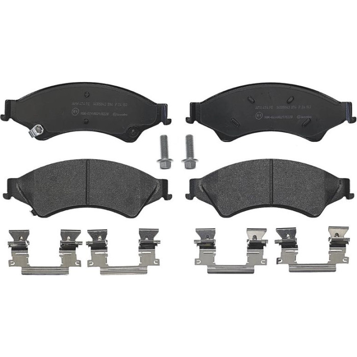 Brembo P 24 153 Bremsbelagsatz, Scheibenbremse PRIME LINE Brembo P 24 153 Bremsbelagsatz, Scheibenbremse PRIME LINE