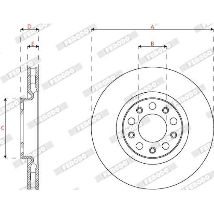 Ferodo DDF2773C Bremsscheibe PREMIER Ferodo DDF2773C Bremsscheibe PREMIER