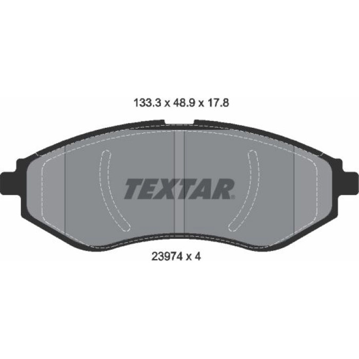 Textar 2397401 Bremsbelagsatz, Scheibenbremse Q+