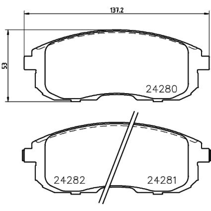 Hella Pagid 8DB 355 012-901 Bremsbelagsatz, Scheibenbremse