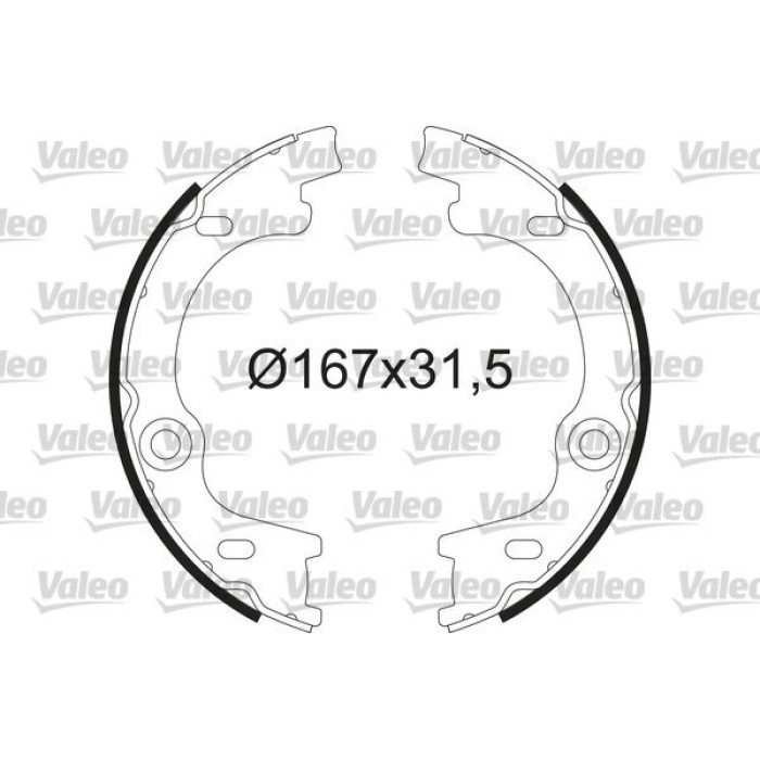 Valeo 564212 Bremsbackensatz, Feststellbremse Valeo 564212 Bremsbackensatz, Feststellbremse