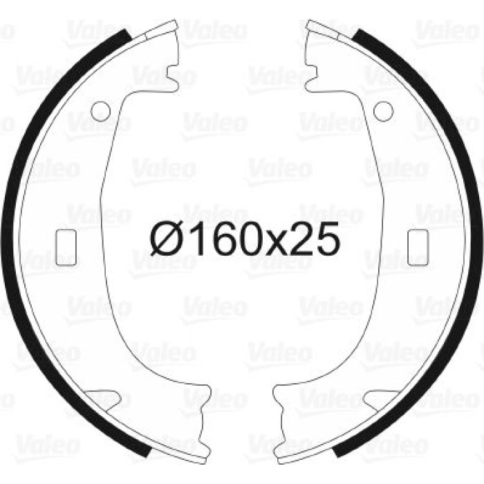 Valeo 562725 Bremsbackensatz, Feststellbremse