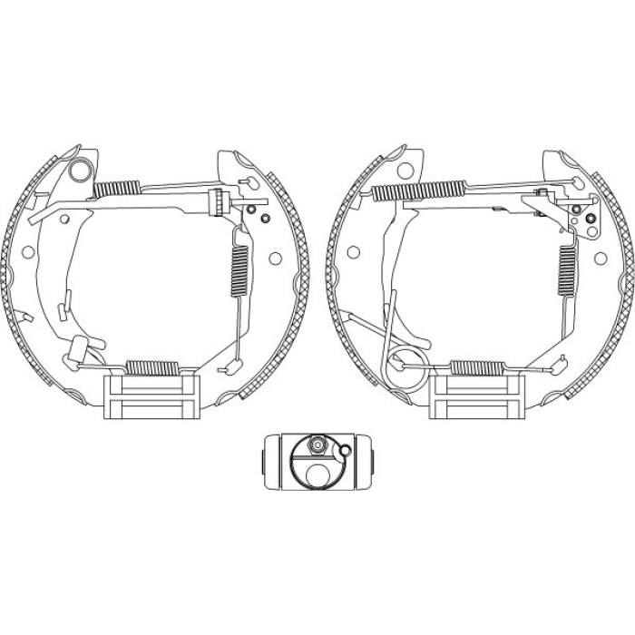 Textar 84053000 Bremsbackensatz Shoe Kit Pro
