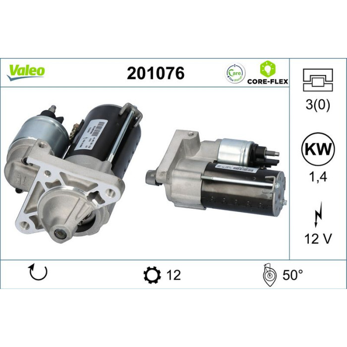Valeo 201076 Starter CORE-FLEX