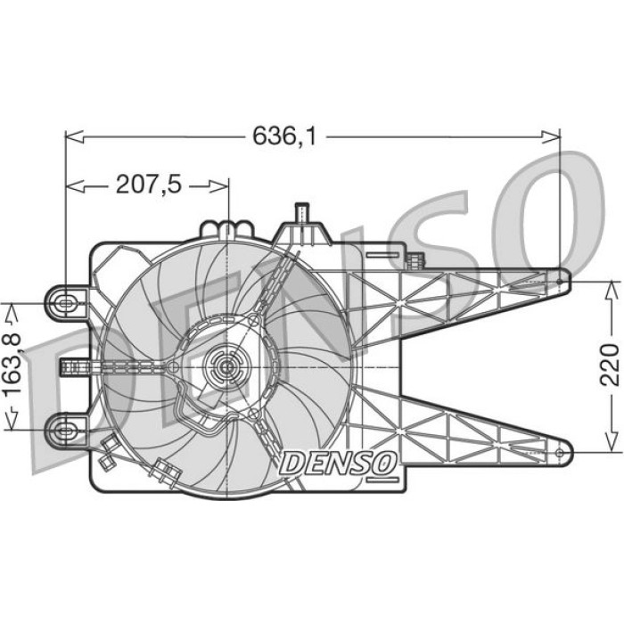 Denso DER09014 Lüfter, Motorkühlung Denso DER09014 Lüfter, Motorkühlung