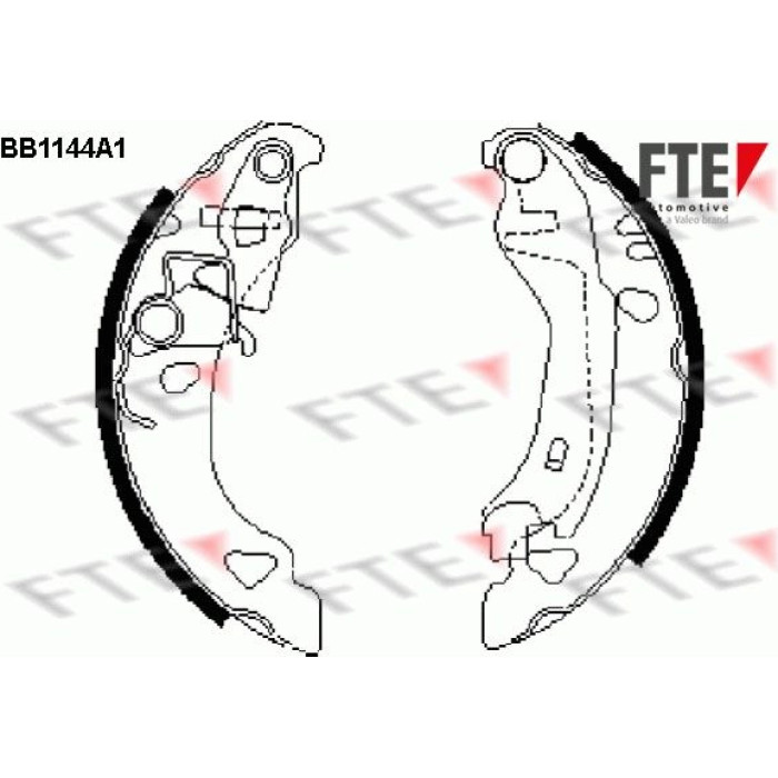 FTE 9100025 Bremsbackensatz FTE 9100025 Bremsbackensatz