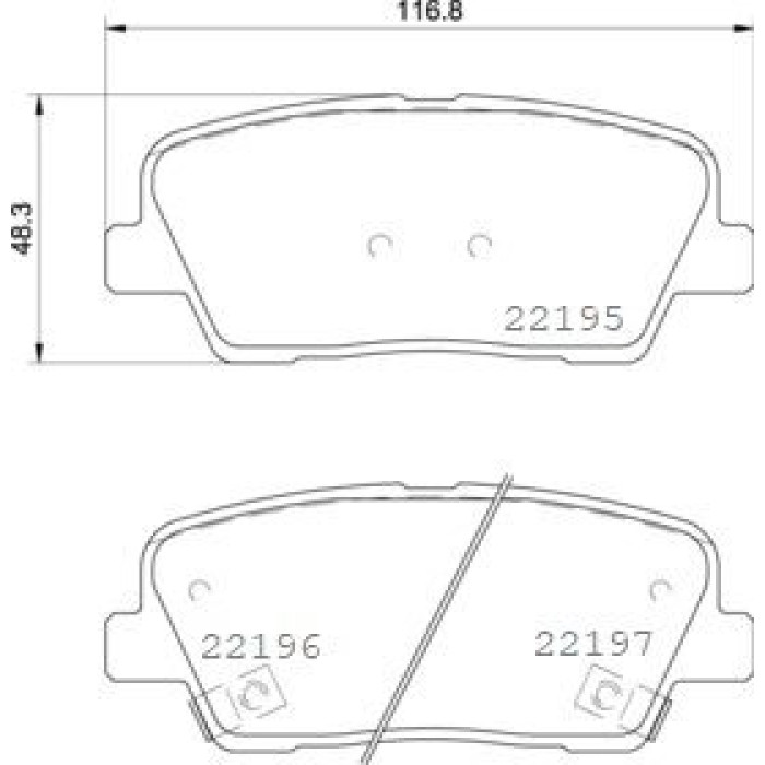 Brembo P 30 105 Bremsbelagsatz, Scheibenbremse PRIME LINE Brembo P 30 105 Bremsbelagsatz, Scheibenbremse PRIME LINE