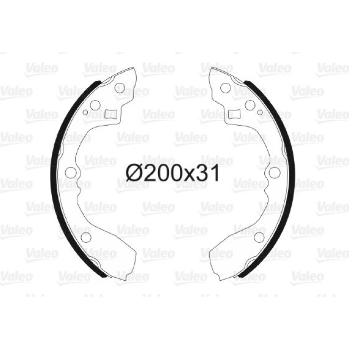 Valeo 564178 Bremsbackensatz