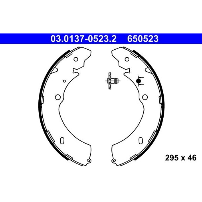 ATE 03.0137-0523.2 Bremsbackensatz ATE 03.0137-0523.2 Bremsbackensatz