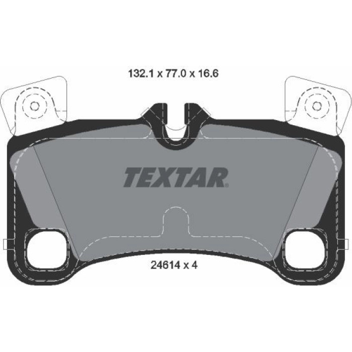 Textar 2461401 Bremsbelagsatz, Scheibenbremse
