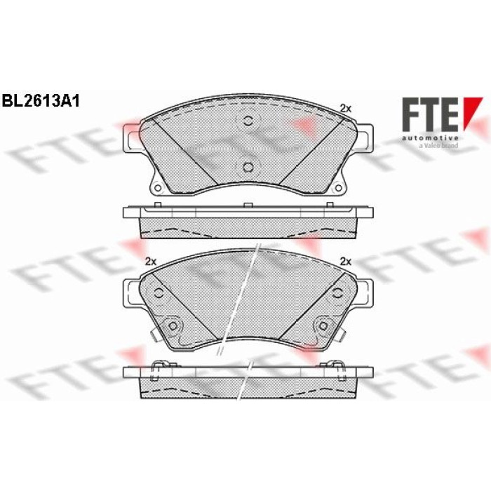 FTE 9010860 Bremsbelagsatz, Scheibenbremse FTE 9010860 Bremsbelagsatz, Scheibenbremse