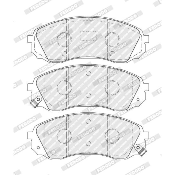 Ferodo FVR5115 Bremsbelagsatz, Scheibenbremse PREMIER ECO FRICTION Ferodo FVR5115 Bremsbelagsatz, Scheibenbremse PREMIER ECO FRICTION