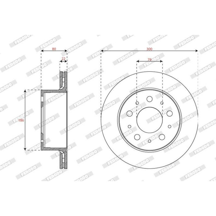 Ferodo DDF2850C-1 Bremsscheibe PREMIER Ferodo DDF2850C-1 Bremsscheibe PREMIER