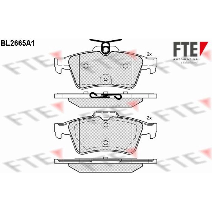 FTE 9010903 Bremsbelagsatz, Scheibenbremse FTE 9010903 Bremsbelagsatz, Scheibenbremse