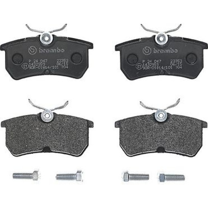 Brembo P 24 047 Bremsbelagsatz, Scheibenbremse PRIME LINE