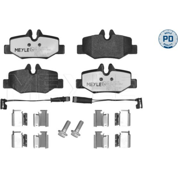 Meyle 025 240 0817/PD Bremsbelagsatz, Scheibenbremse MEYLE-PD: Advanced performance and design