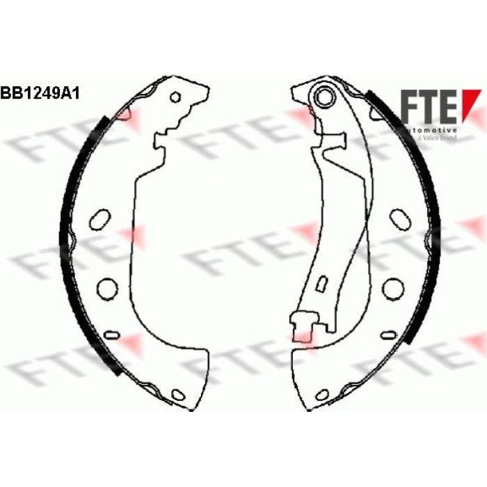FTE 9100052 Bremsbackensatz FTE 9100052 Bremsbackensatz