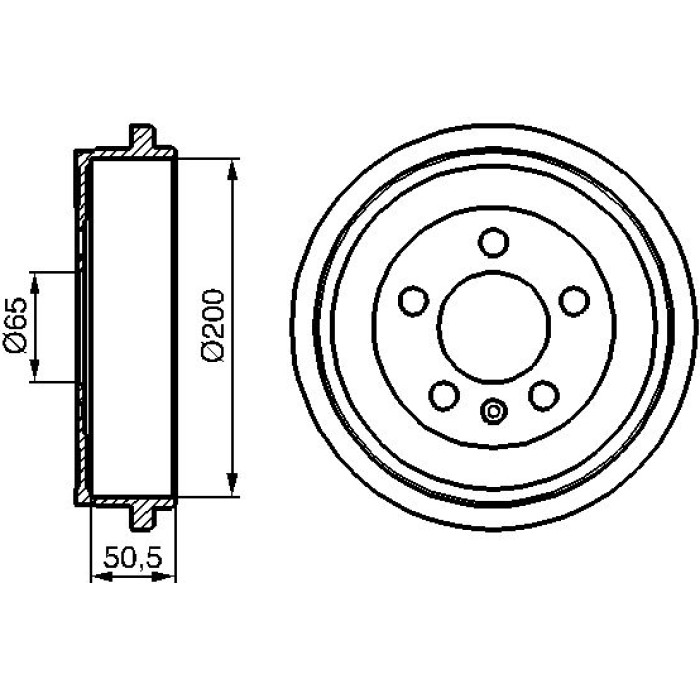 BOSCH 0 986 477 133 Bremstrommel BOSCH 0 986 477 133 Bremstrommel