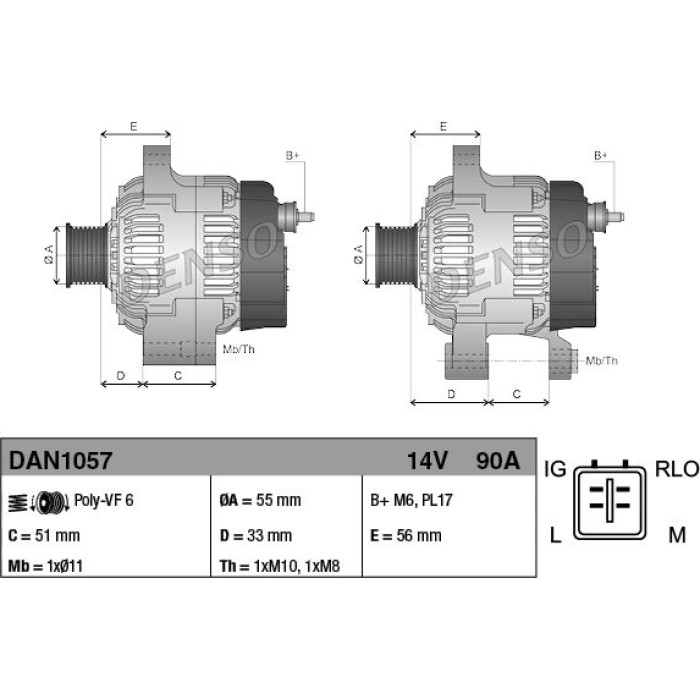 Generator DAN1057 Generator DAN1057
