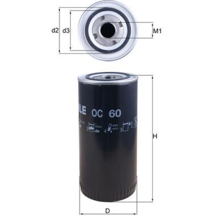 Knecht OC 60 Ölfilter Knecht OC 60 Ölfilter