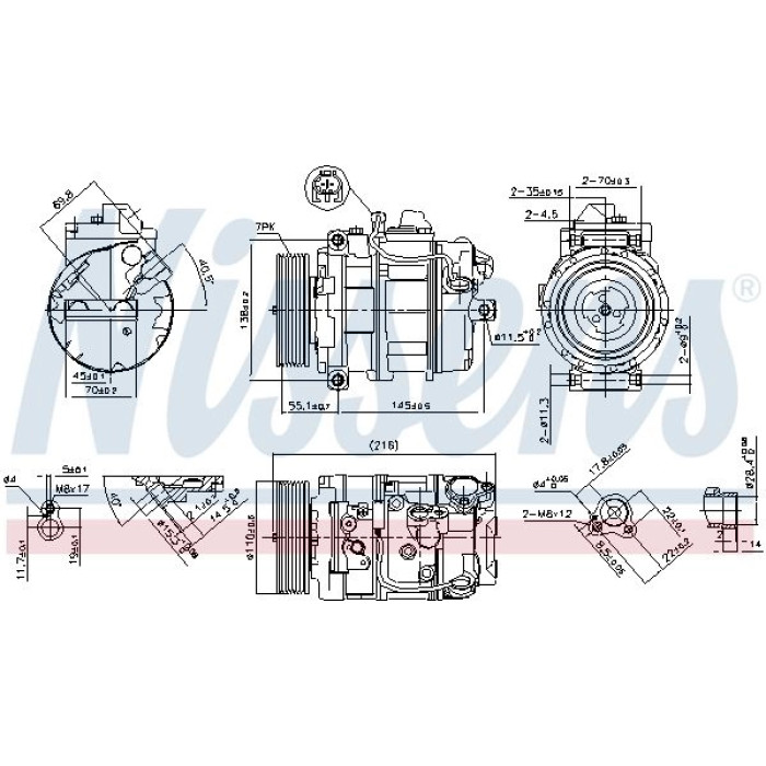 Nissens 890069 Kompressor, Klimaanlage FIRST FIT Nissens 890069 Kompressor, Klimaanlage FIRST FIT