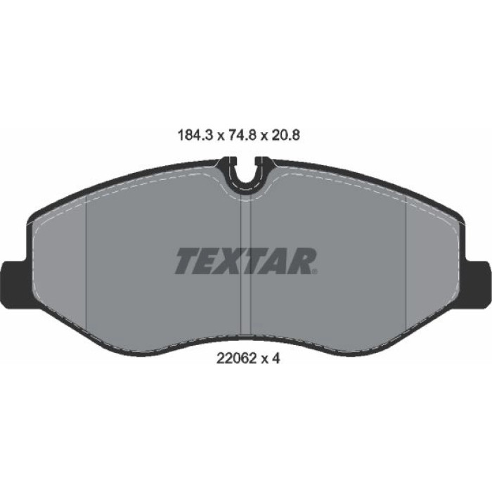 Textar 2206201 Bremsbelagsatz, Scheibenbremse Q+ Textar 2206201 Bremsbelagsatz, Scheibenbremse Q+