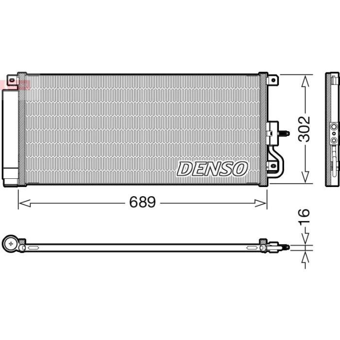 Denso DCN20048 Kondensator, Klimaanlage Denso DCN20048 Kondensator, Klimaanlage