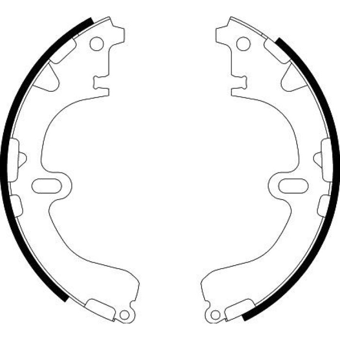Hella 8DB 355 000-241 Bremsbackensatz