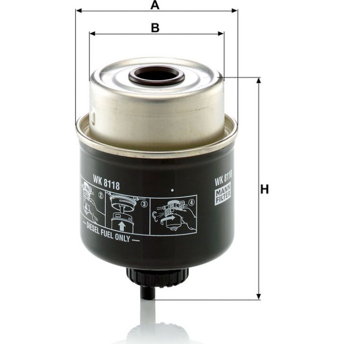 Mann-Filter WK 8118 Kraftstofffilter Mann-Filter WK 8118 Kraftstofffilter