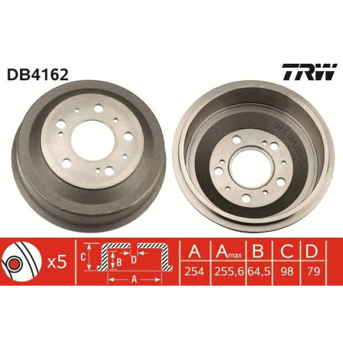 TRW DB4162 Bremstrommel TRW DB4162 Bremstrommel