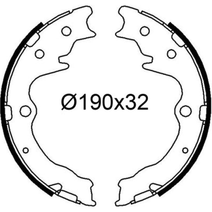 Valeo 564329 Bremsbackensatz