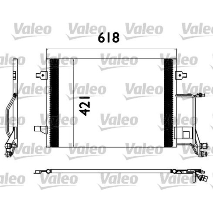 Valeo 817666 Kondensator, Klimaanlage