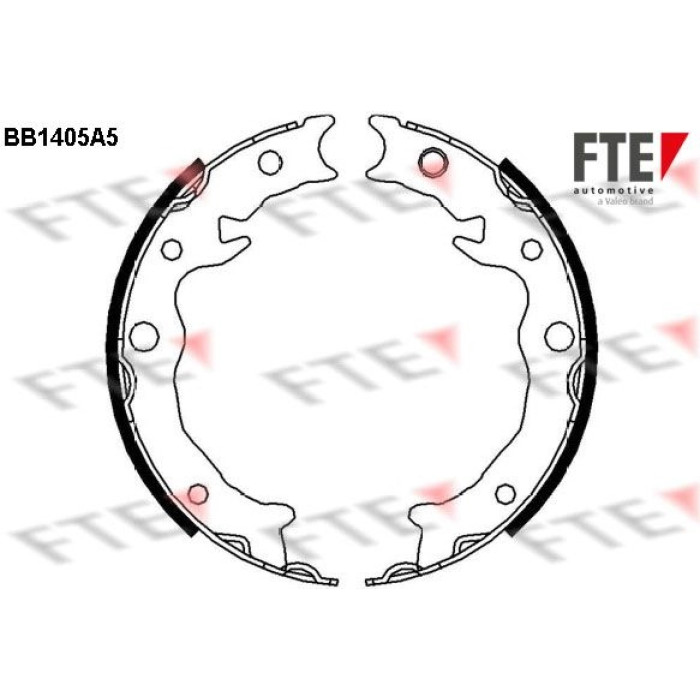 FTE 9100139 Bremsbackensatz, Feststellbremse